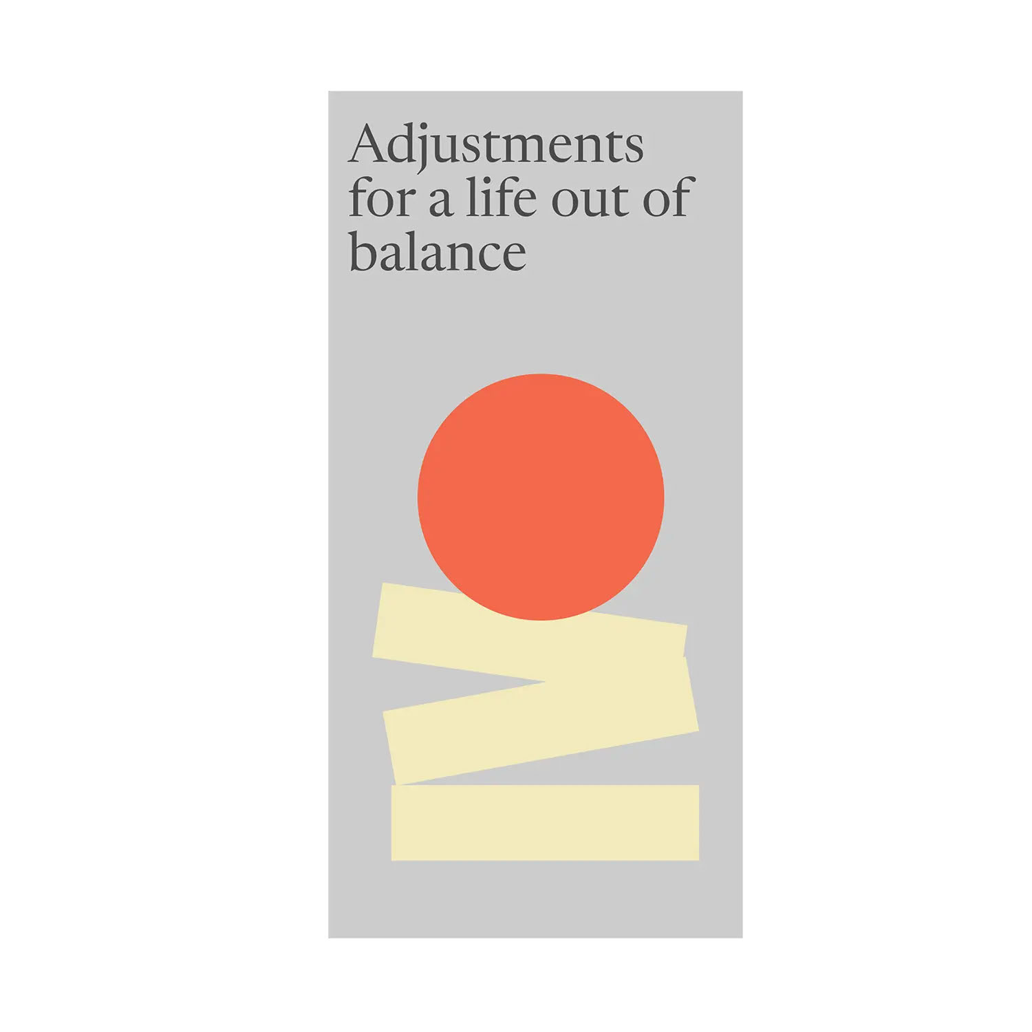 Amicasa: Poster: Adjustments for a life out of balance