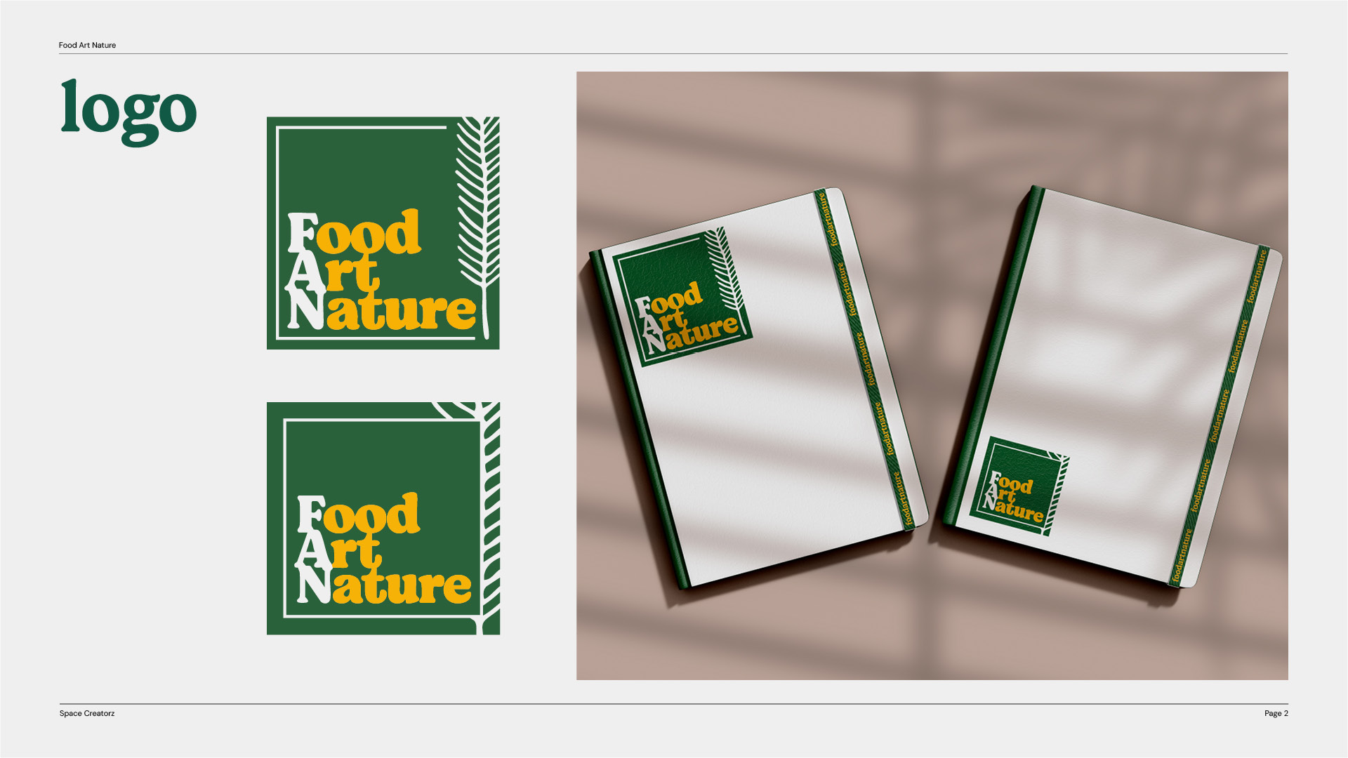 Foodartnature: Brand guidelines sheet 5