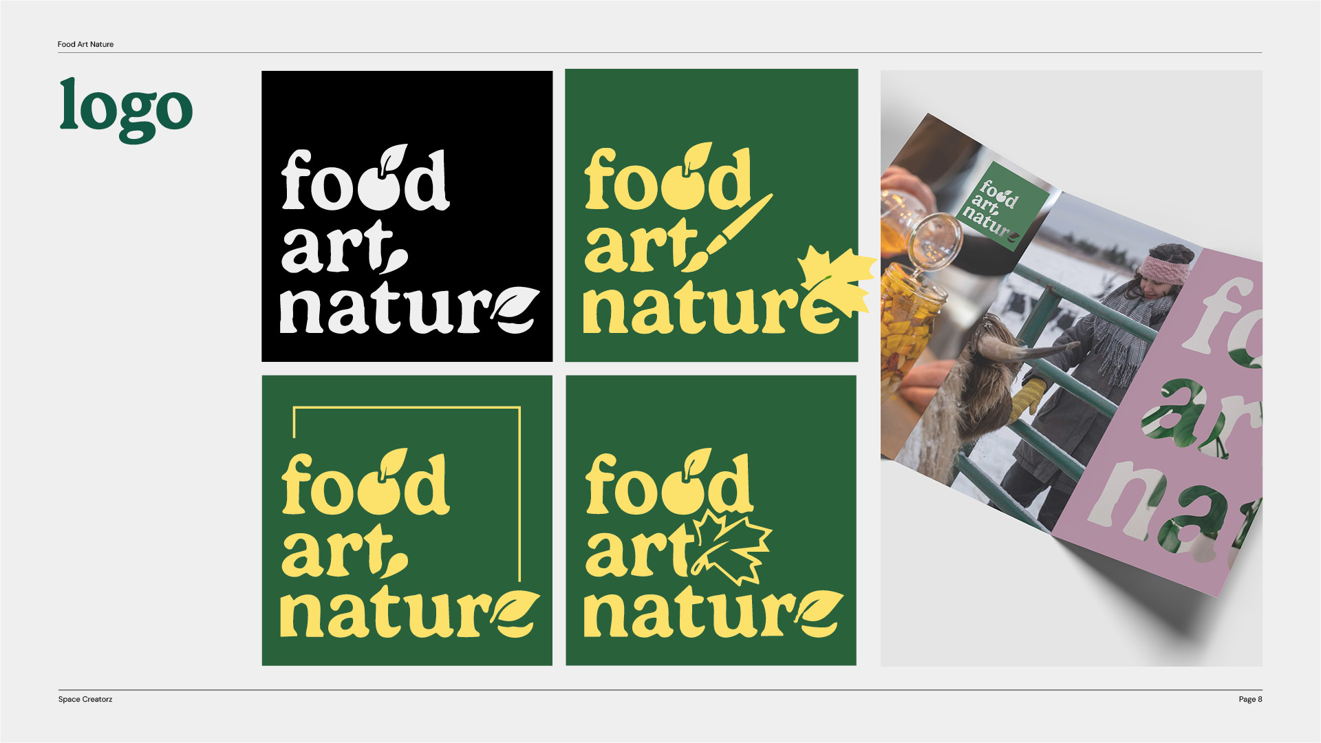 Foodartnature: Brand guidelines sheet 11