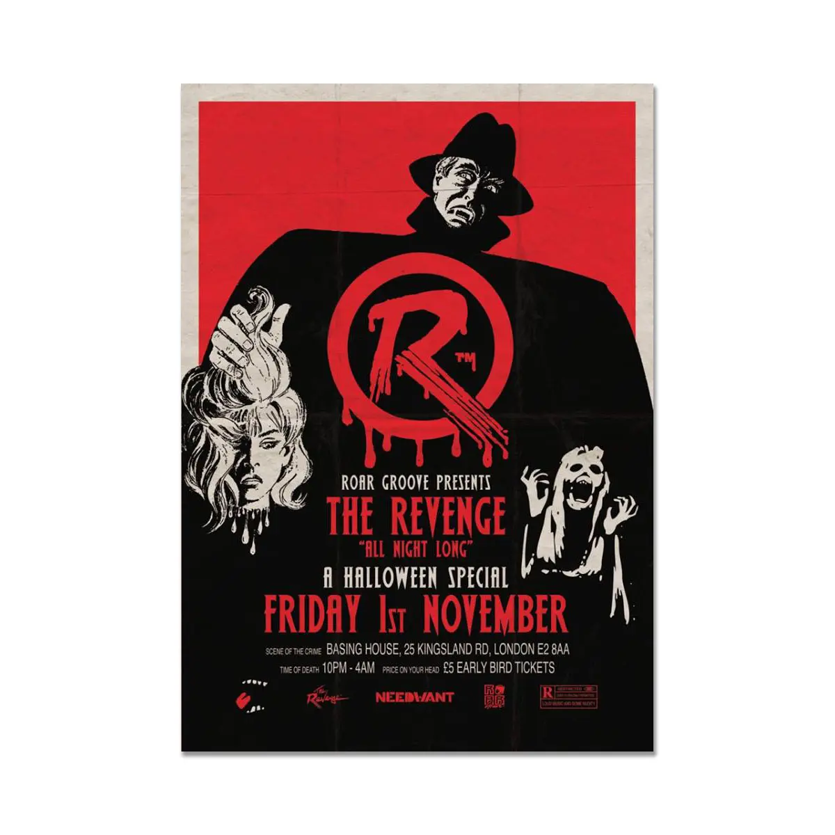 Roar Groove: The Revenge Halloween event poster