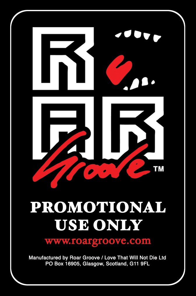 Roar Groove: Black promotional logo sticker