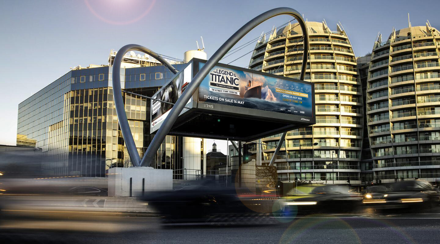 Titanic: Outdoor campaign display at Old Street